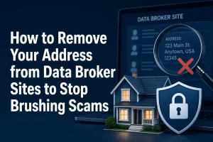 How to Remove Your Address from Data Broker Sites to Stop Brushing Scams